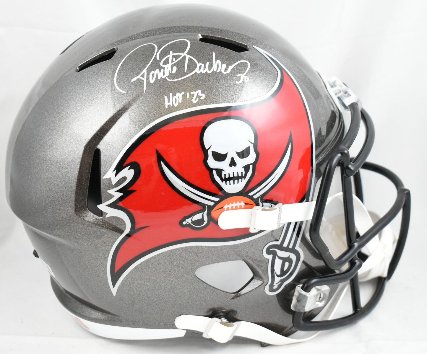 Ronde Barber Autographed Tampa Bay Buccaneers Full Size Speed Helmet