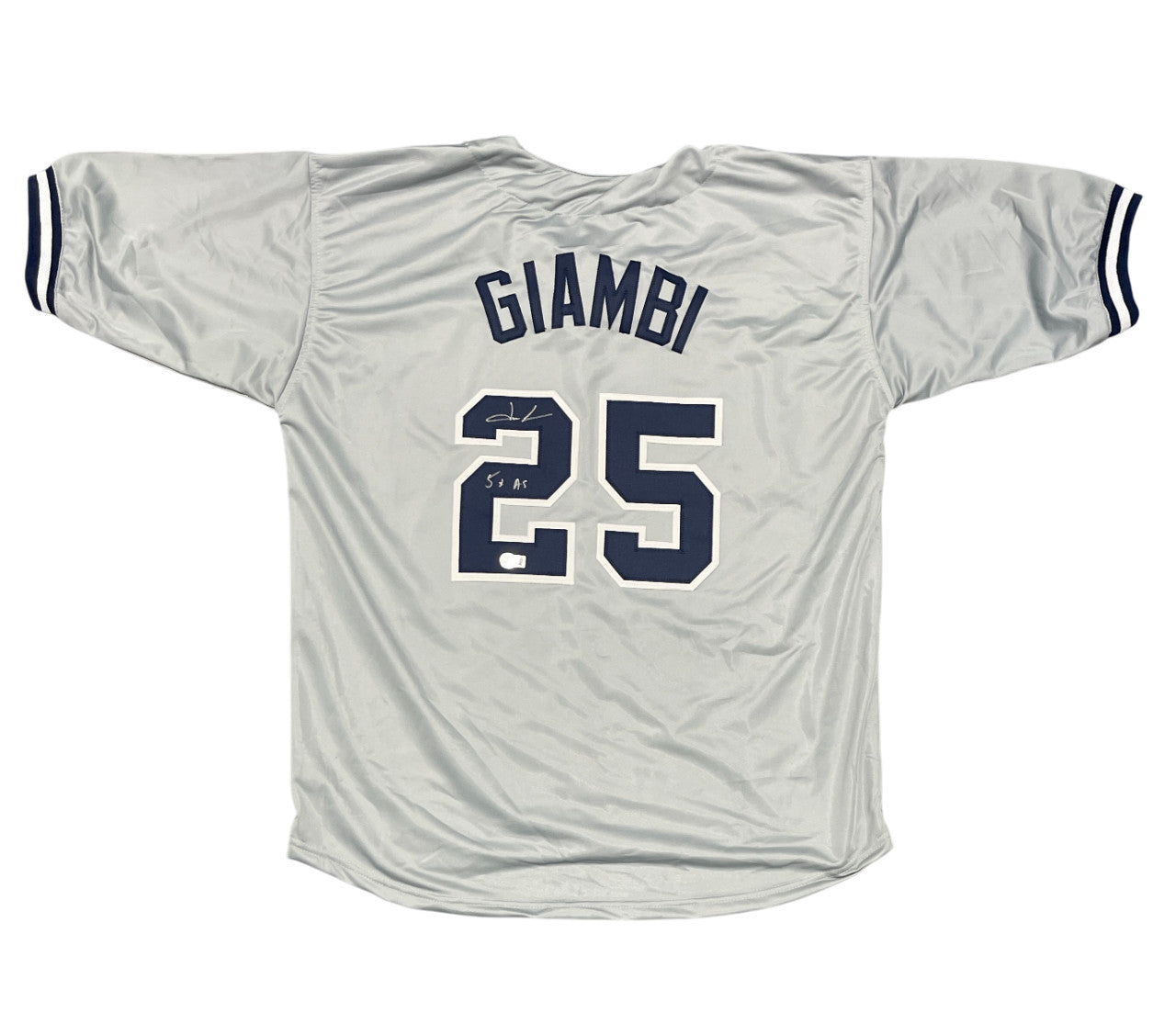 Jason Giambi Signed New York Yankees Custom Jersey (Beckett COA)
