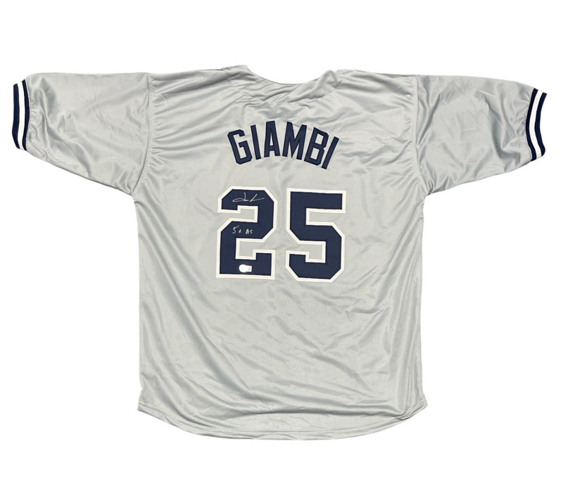 Jason Giambi Signed New York Yankees Custom Jersey (Beckett COA)