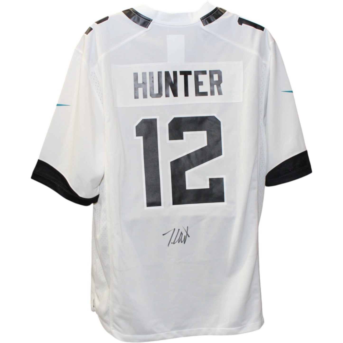 Travis Hunter Signed Jacksonville Jaguars White Nike Jersey (BAS Witnessed)