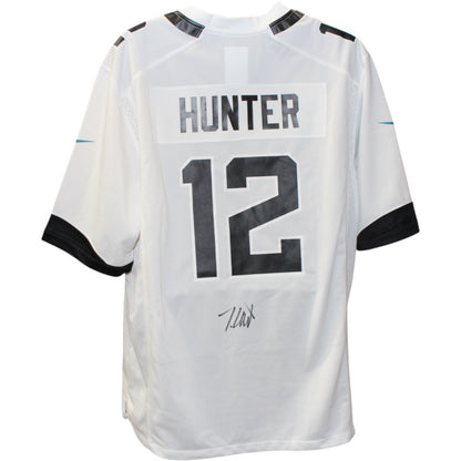 Travis Hunter Signed Jacksonville Jaguars White Nike Jersey (BAS Witnessed)