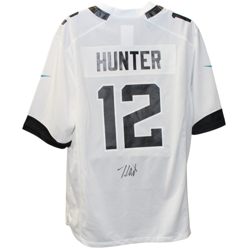 Travis Hunter Signed Jacksonville Jaguars White Nike Jersey (BAS Witnessed)