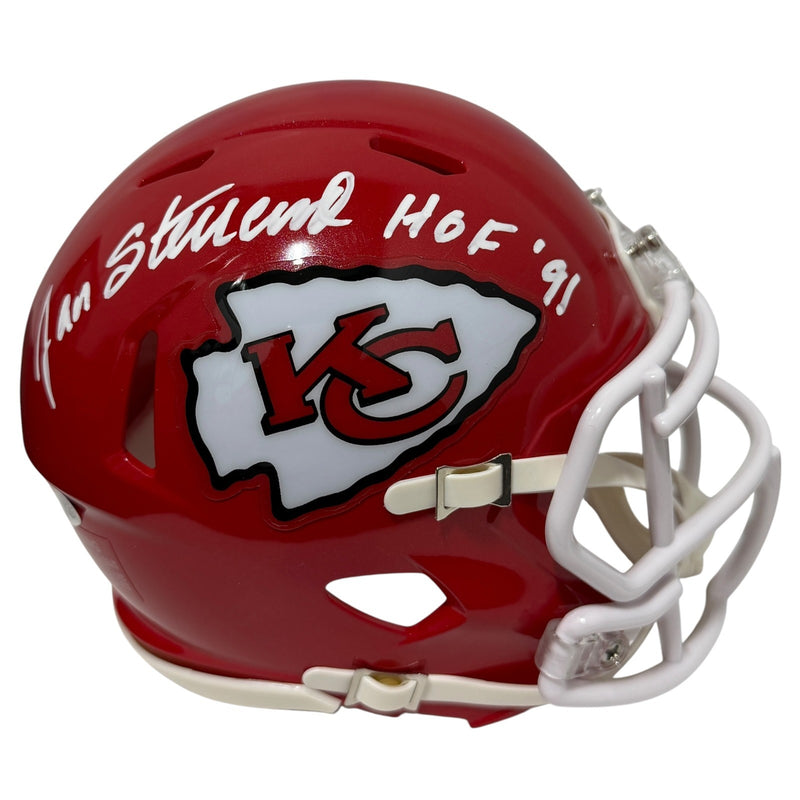 Jan Stenerud Signed Speed Mini Helmet Kansas City Chiefs (HOF 91) JSA