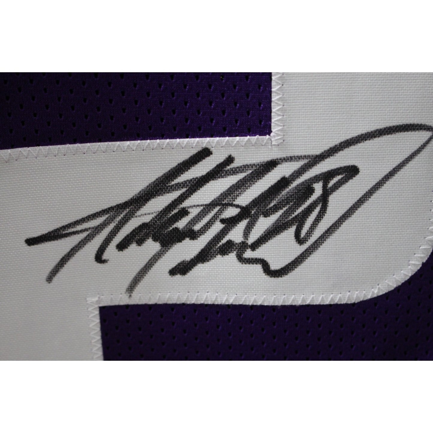 Adrian Peterson Autographed Pro Style Purple Jersey (Beckett Witnessed)