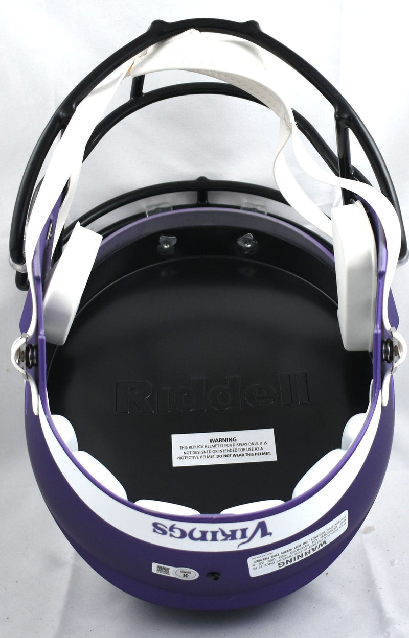 Randy Moss Autographed Minnesota Vikings Full Size Speed Helmet