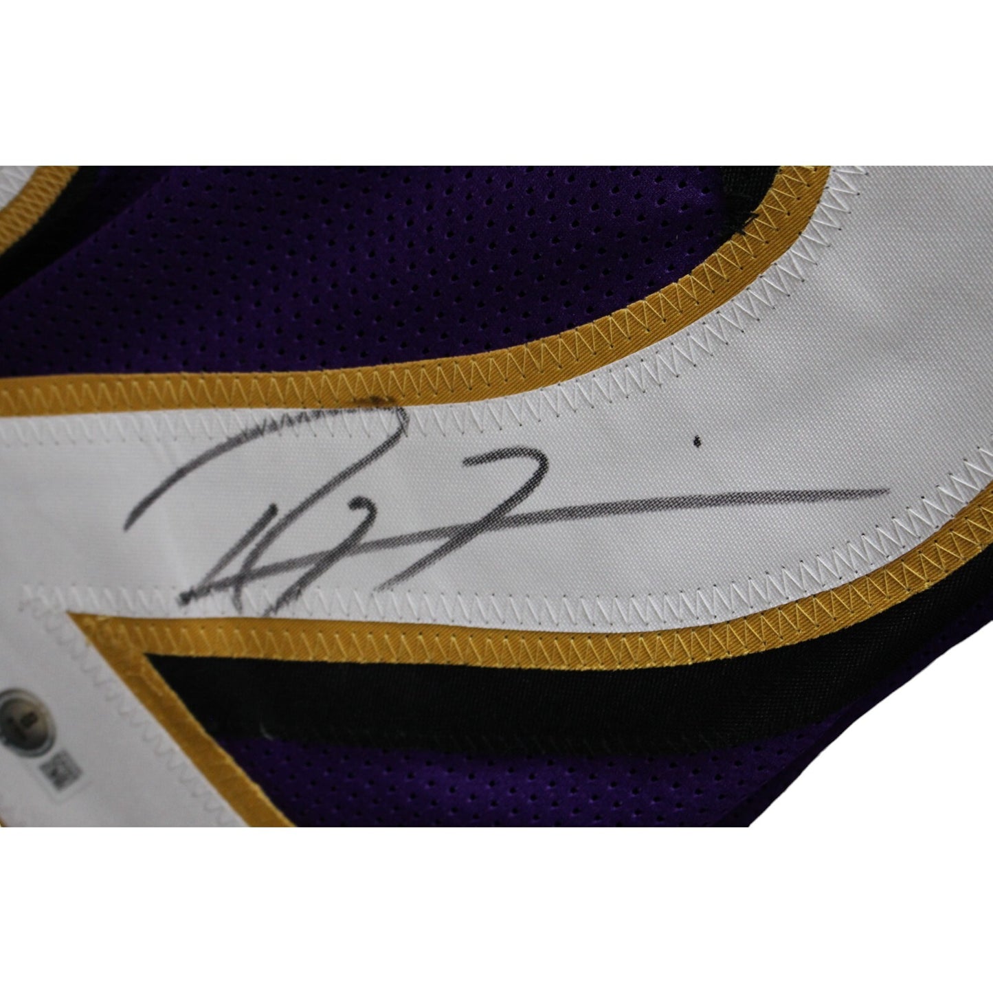 Ray Lewis Autographed Purple Pro Style Jersey