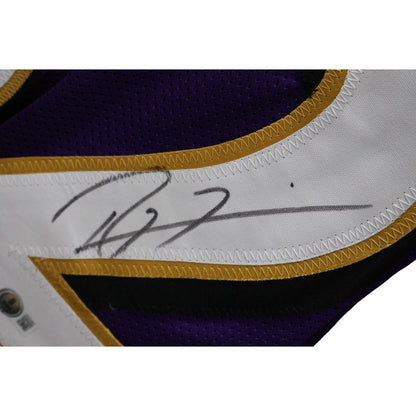 Ray Lewis Autographed Purple Pro Style Jersey