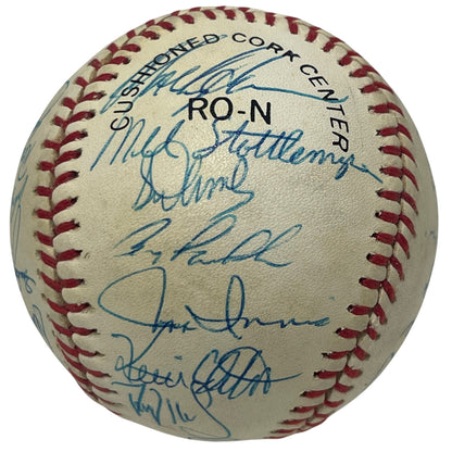 1989 New York Mets Team Signed Baseball JSA LOA