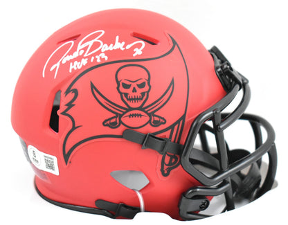 Ronde Barber Signed Tampa Bay Buccaneers Rave Speed Mini Helmet