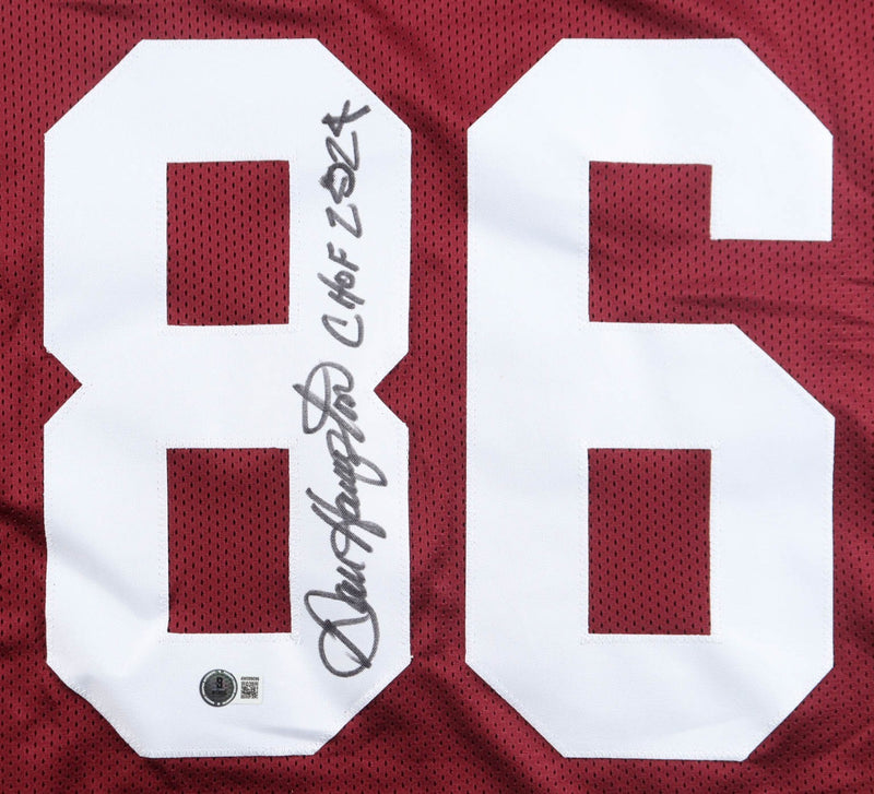 Dan Hampton Signed Arkansas Razorbacks Custom Jersey Beckett COA