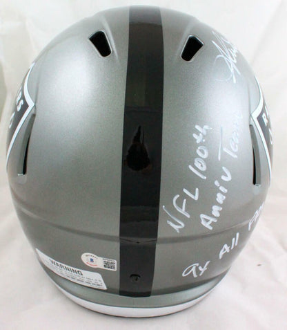 Shane Lechler Signed Oakland Raiders Full Size Flash Replica Helmet