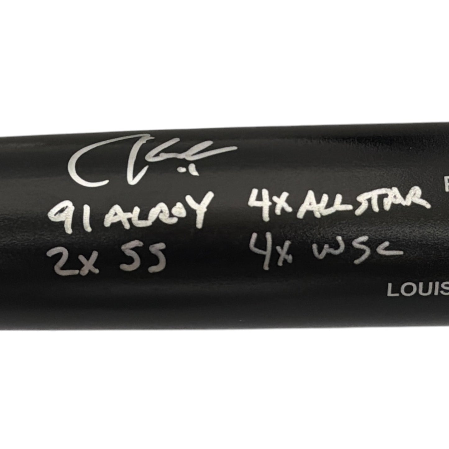 Chuck Knoblauch Signed Louisville Slugger Bat - 4 Inscriptions