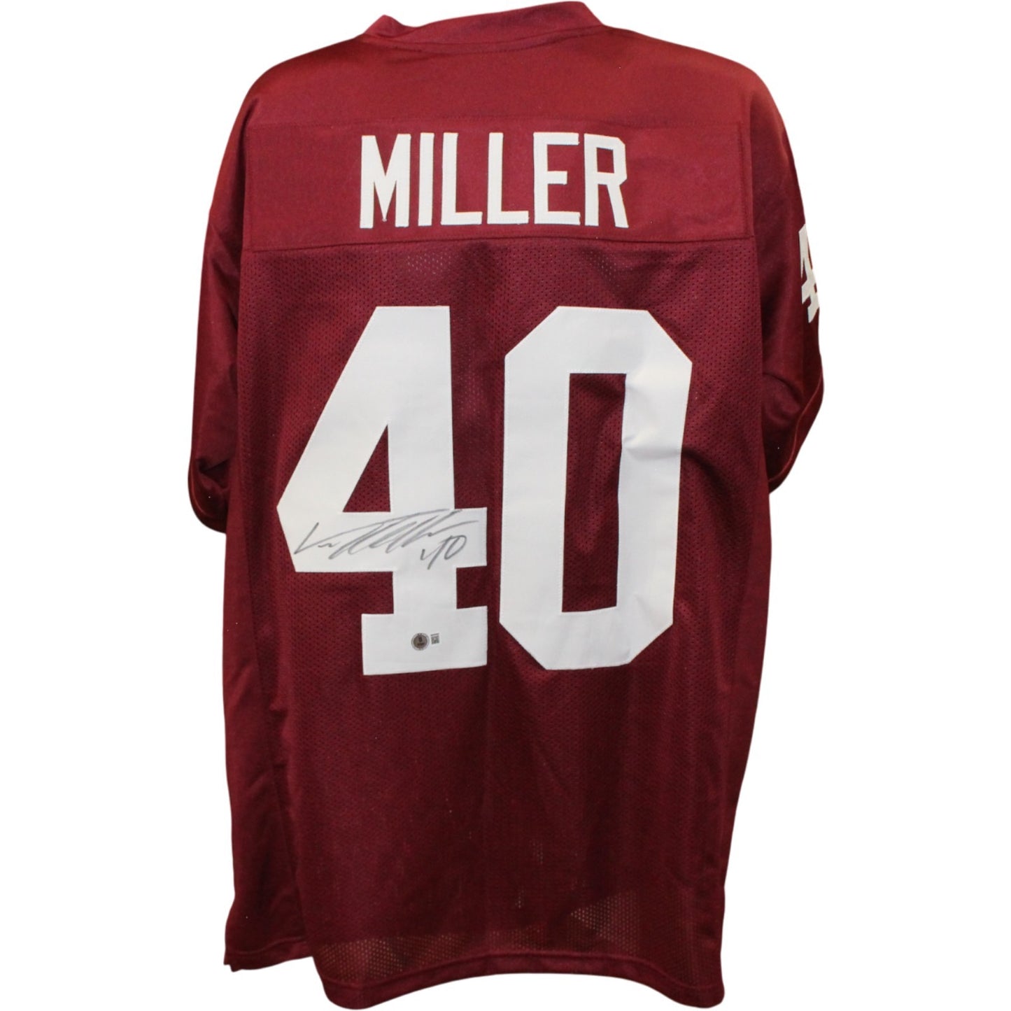 Von Miller Autographed College Style Red Jersey (Beckett Witnessed)