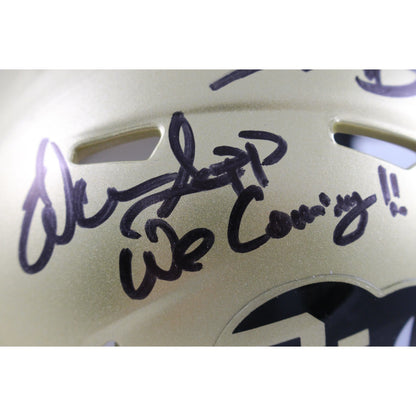 Deion Sanders, Warren Sapp & Marshall Faulk Signed Colorado Mini Helmet