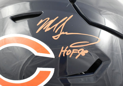 Mike Singletary Signed Chicago Bears Full Size Speedflex Helmet HOF Inscription
