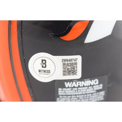 Shannon Sharpe Autographed Denver Broncos Throwback VSR4 Mini Helmet
