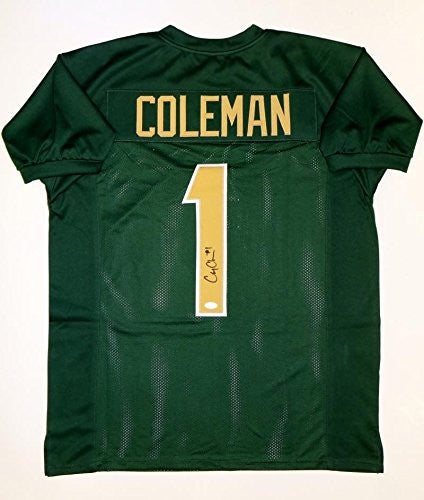 Corey Coleman Autographed Green Custom Jersey