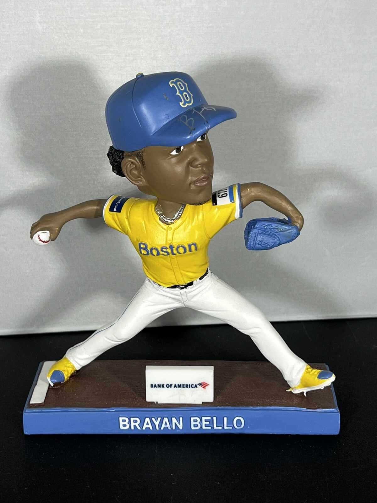 Brayan Bello Signed Boston Red Sox City Connect SGA Bobblehead (Beckett COA)