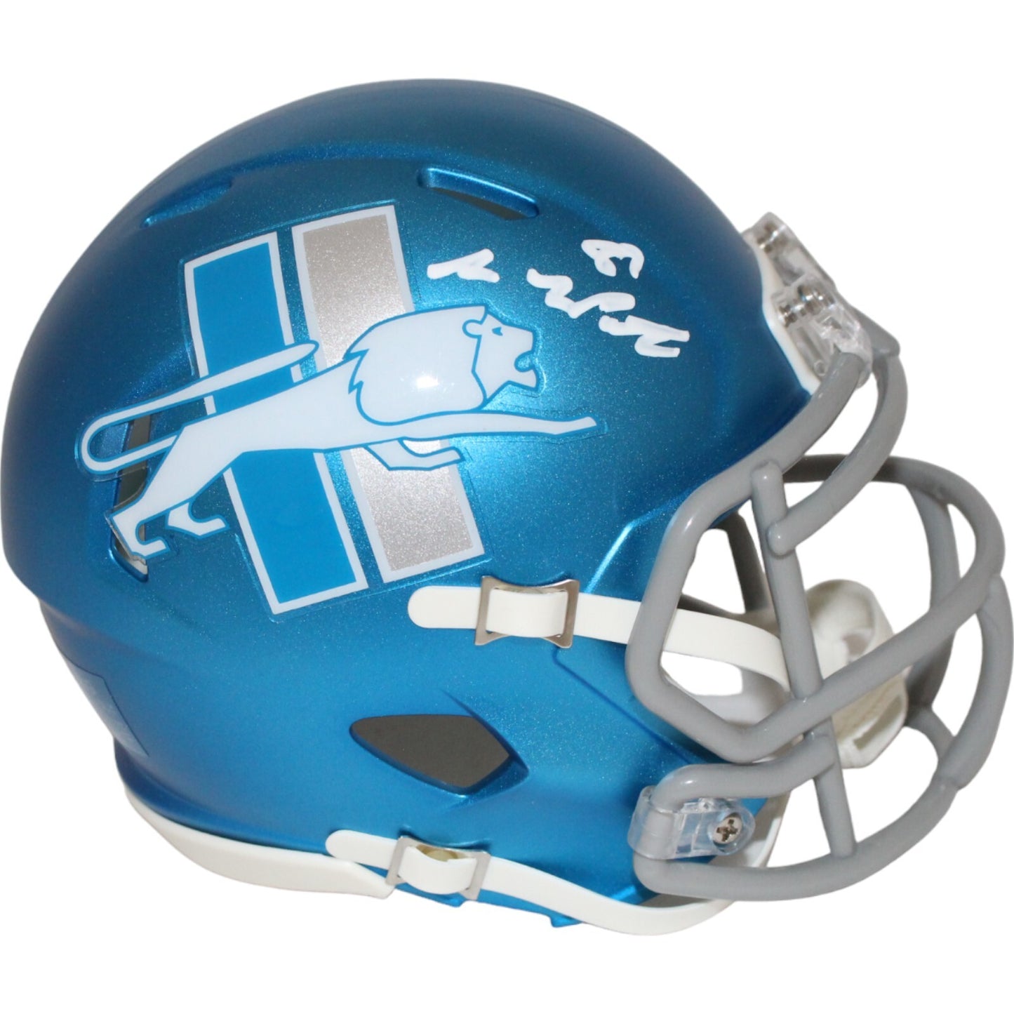 Sam LaPorta Signed Detroit Lions 2023 Alternate Mini Helmet (Beckett)