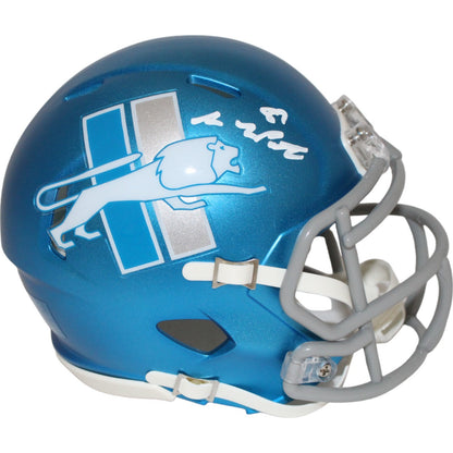 Sam LaPorta Signed Detroit Lions 2023 Alternate Mini Helmet (Beckett)