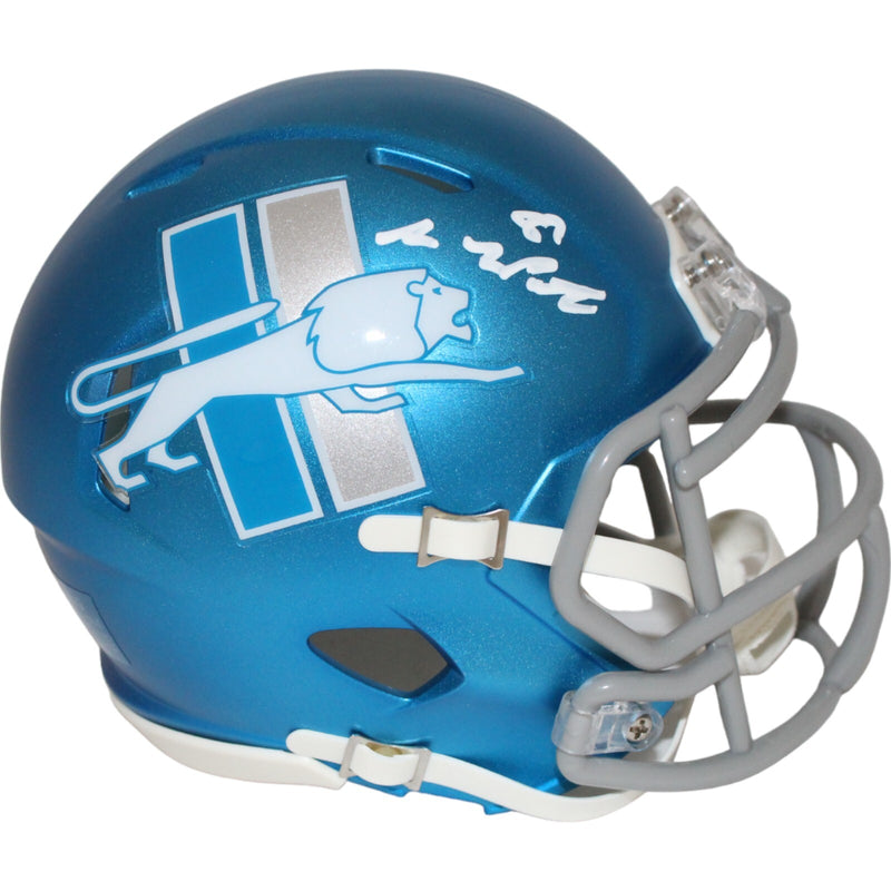 Sam LaPorta Signed Detroit Lions 2023 Alternate Mini Helmet (Beckett)