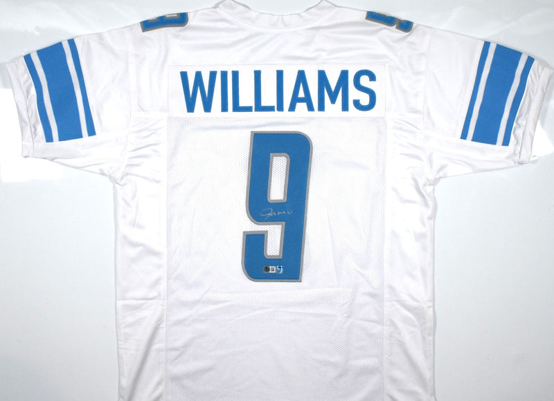 Jameson Williams Autographed White Custom Jersey