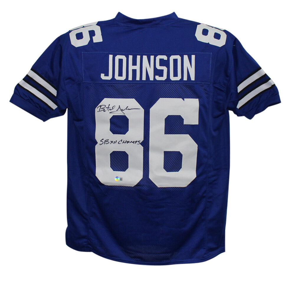 Butch Johnson Signed Dallas Cowboys Custom Football Jersey