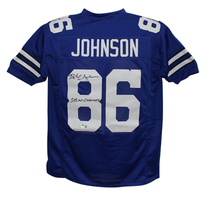 Butch Johnson Signed Dallas Cowboys Custom Football Jersey