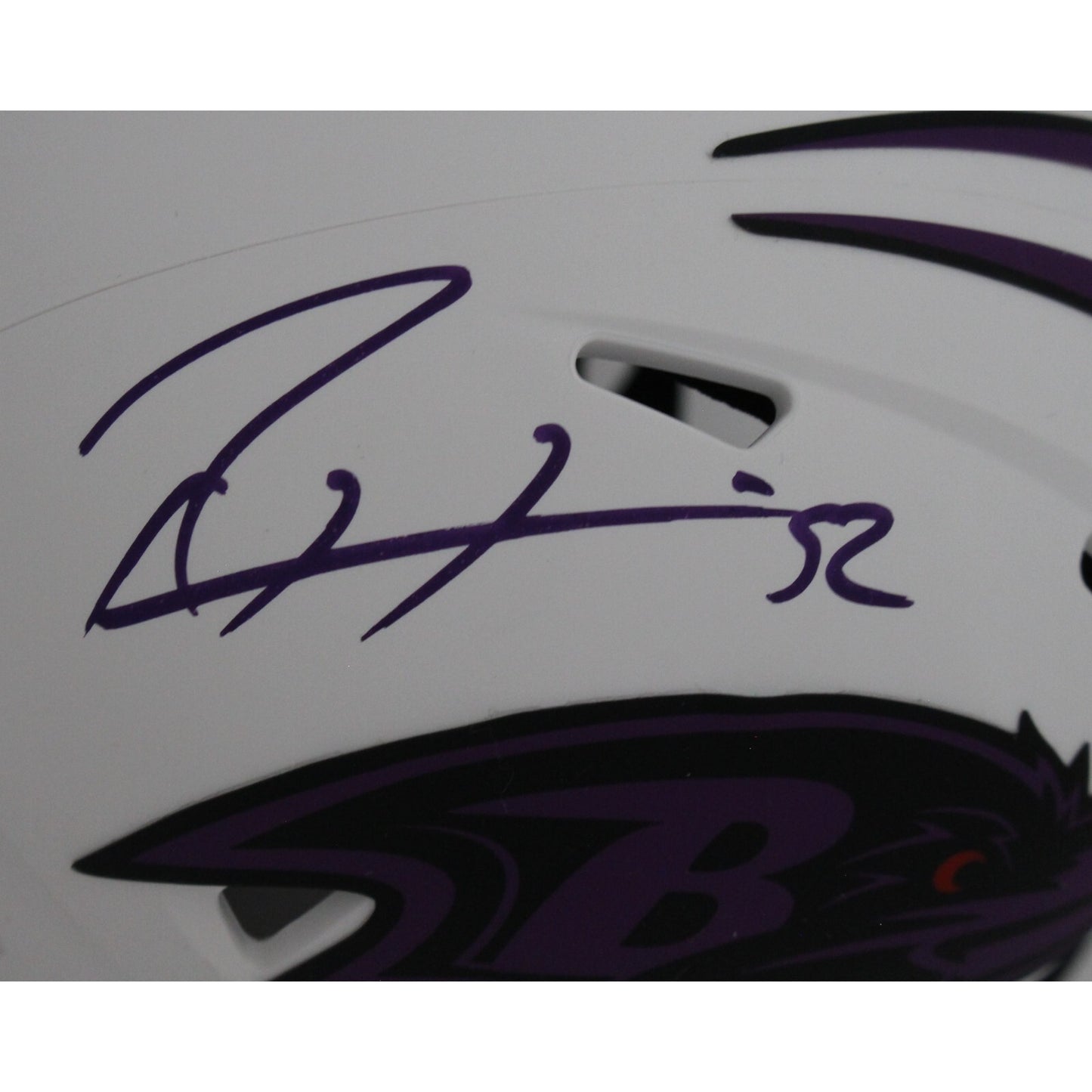 Ray Lewis Autographed Baltimore Ravens Lunar Eclipse Mini Helmet