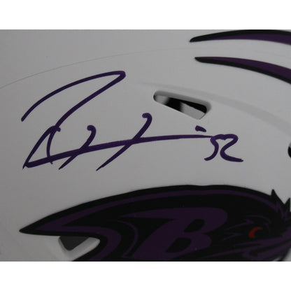 Ray Lewis Autographed Baltimore Ravens Lunar Eclipse Mini Helmet