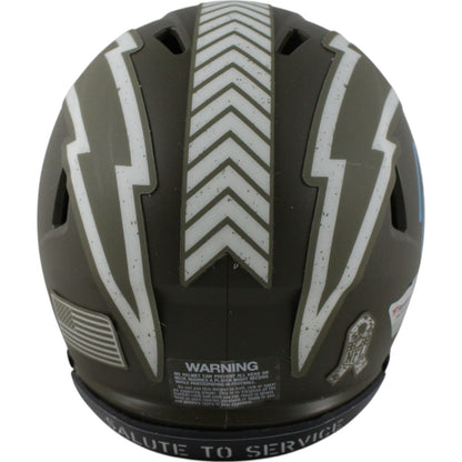 Justin Herbert Signed Los Angeles Chargers 2022 Salute to Service Mini Helmet