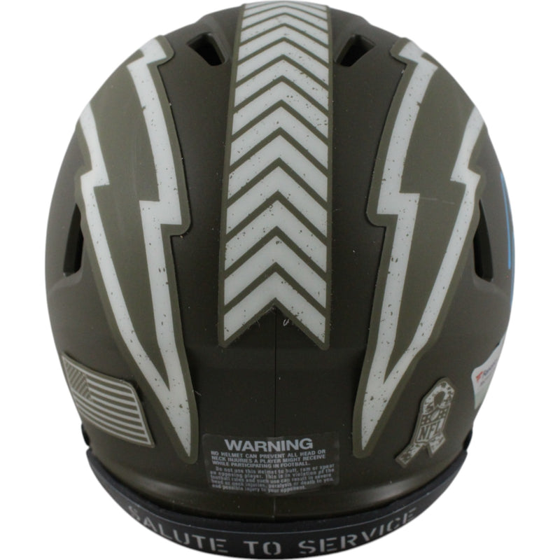 Justin Herbert Signed Los Angeles Chargers 2022 Salute to Service Mini Helmet