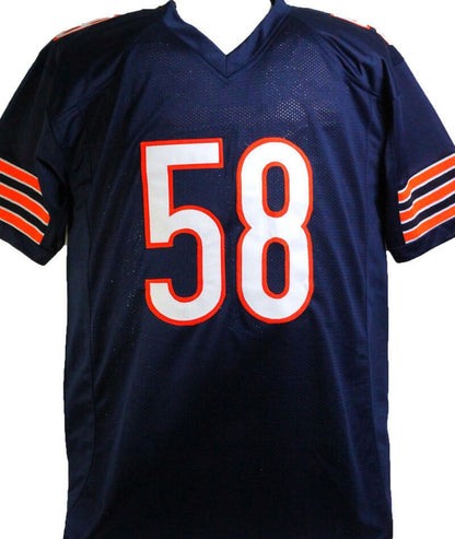 Roquan Smith Signed Chicago Bears Custom Blue Jersey - 2017 Butkus Award