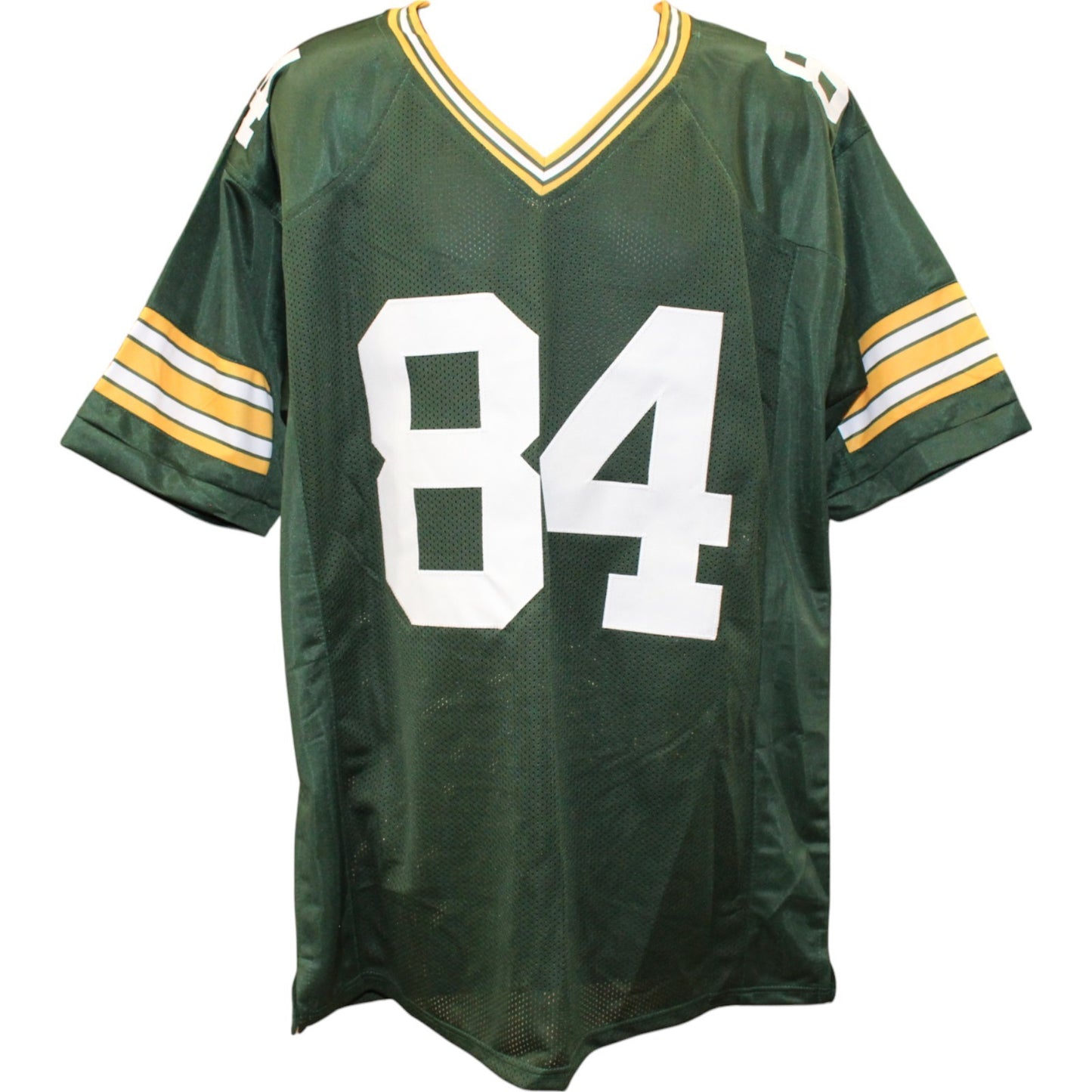 Sterling Sharpe Autographed Custom Football Jersey (HOF Inscription)