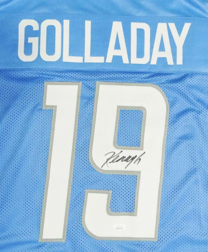 Kenny Golladay Autographed Blue Custom Football Jersey
