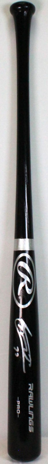 Vladimir Guerrero Jr. Autographed Black Rawlings Baseball Bat