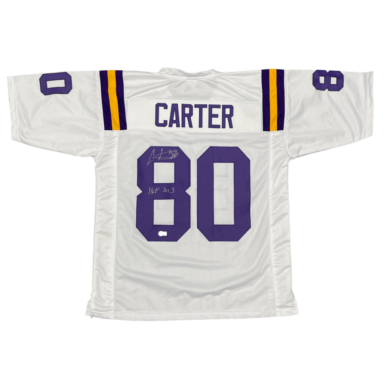 Cris Carter Autographed Minnesota Vikings Custom Jersey (HOF 2013)