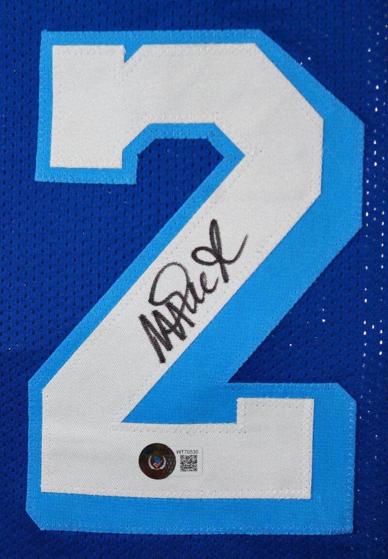 Magic Johnson Signed Los Angeles Custom Blue Jersey