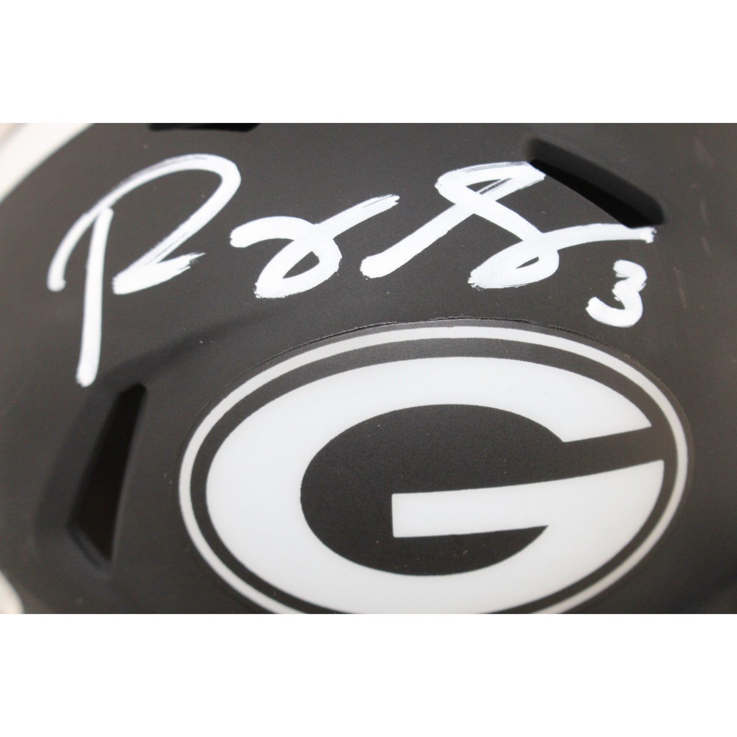 Roquan Smith Autographed Georgia Bulldogs Eclipse Speed Mini Helmet
