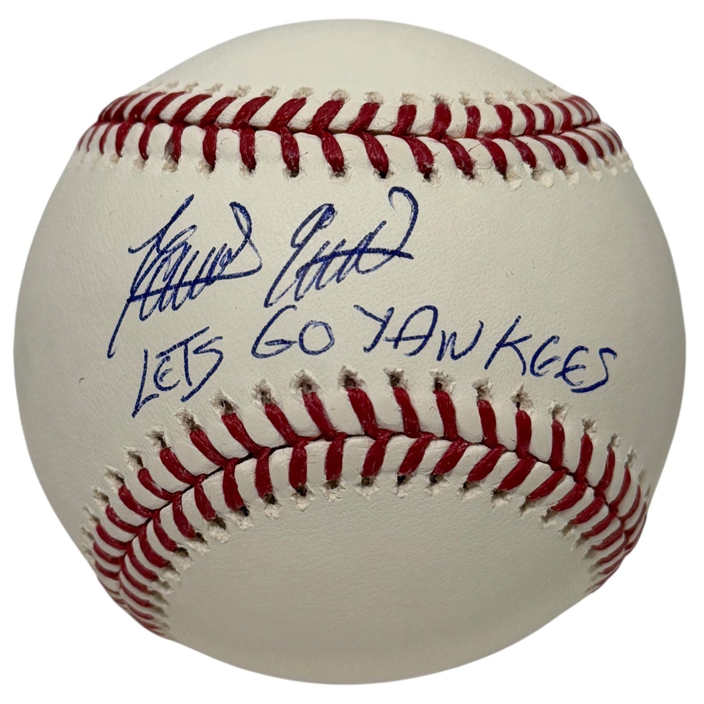 Domingo German Signed ROMLB Baseball "Lets Go Yankees" (JSA)