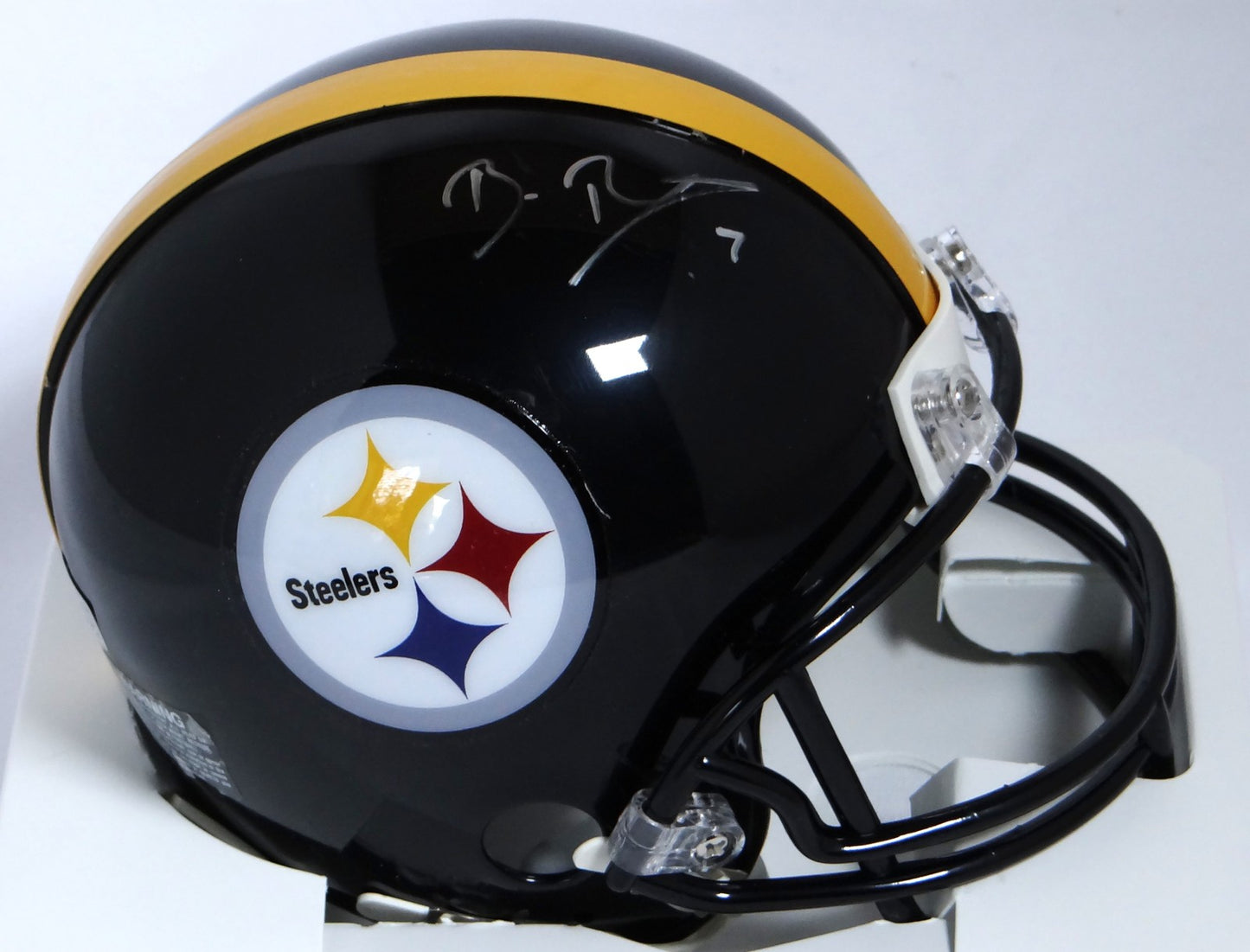 Ben Roethlisberger Signed Pittsburgh Steelers Silver Mini Helmet