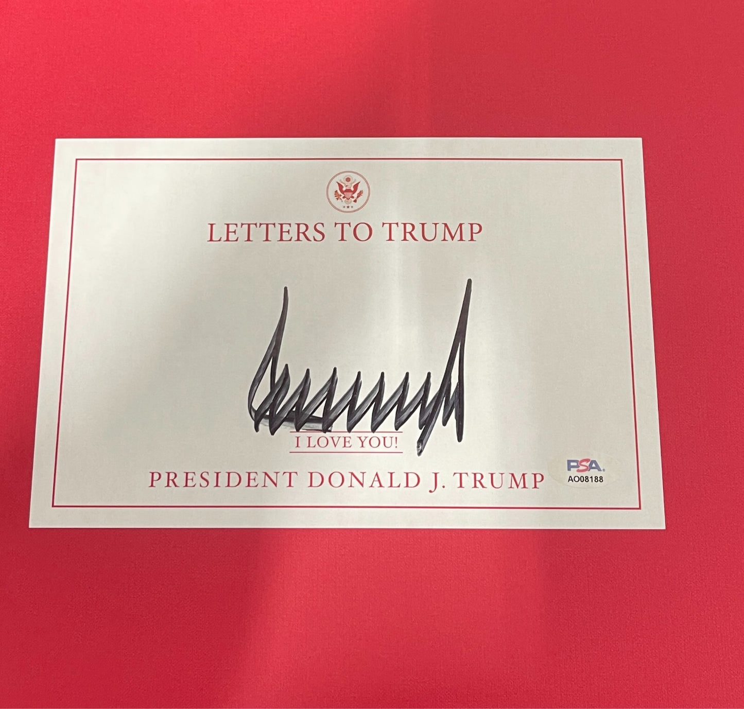 Donald Trump Signed Letters To Trump Hardcover Book (PSA LOA)