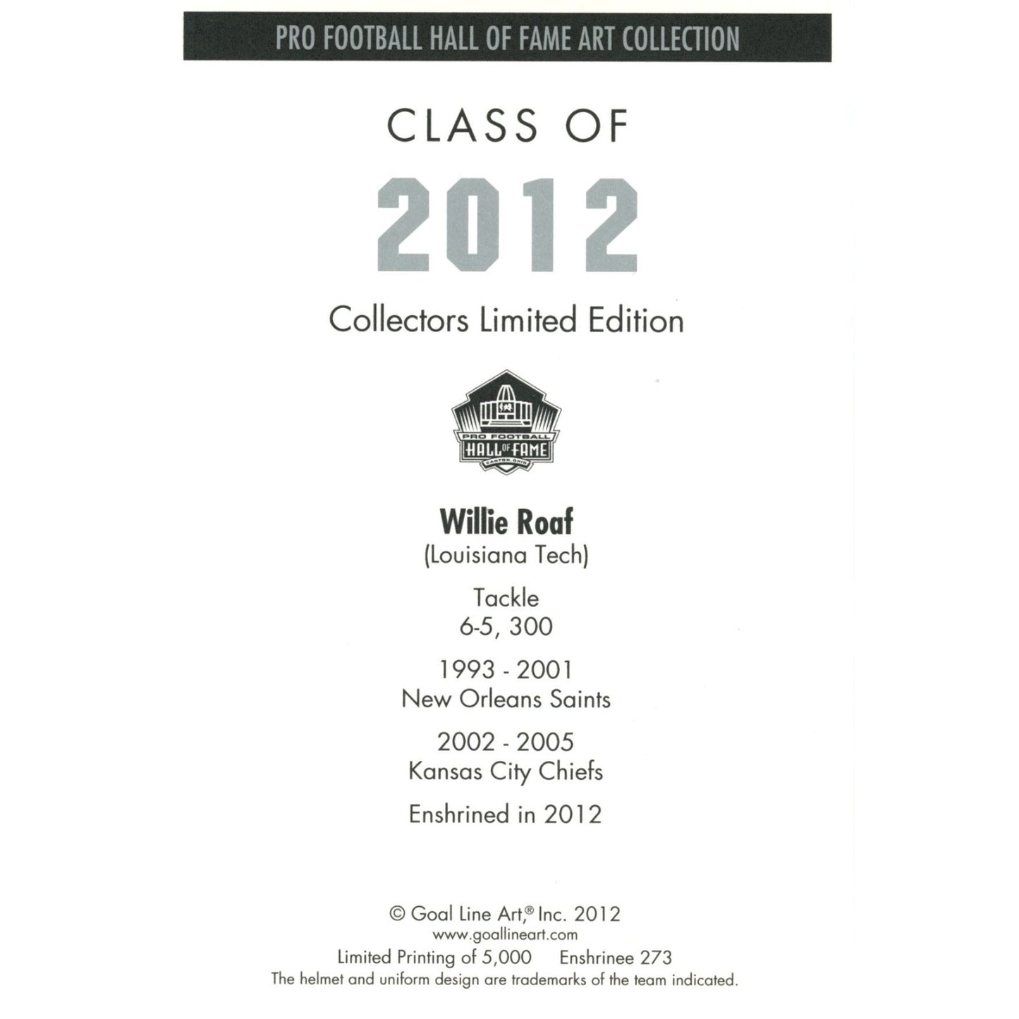 2012 Hall of Fame Multi-Signed Goal Line Art Card Set