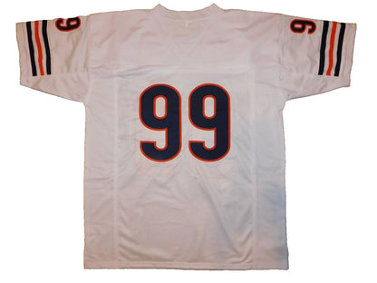 Dan Hampton Signed Chicago Bears White Custom Jersey JSA (HOF 2002)