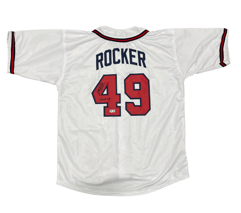 John Rocker Signed Atlanta Braves Custom Jersey - "F**K NY" Inscription