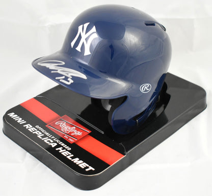 Jazz Chisholm Jr. Autographed New York Yankees Mini Batting Helmet