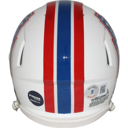 Bruce Matthews Houston Oilers Autographed Throwback Mini Helmet