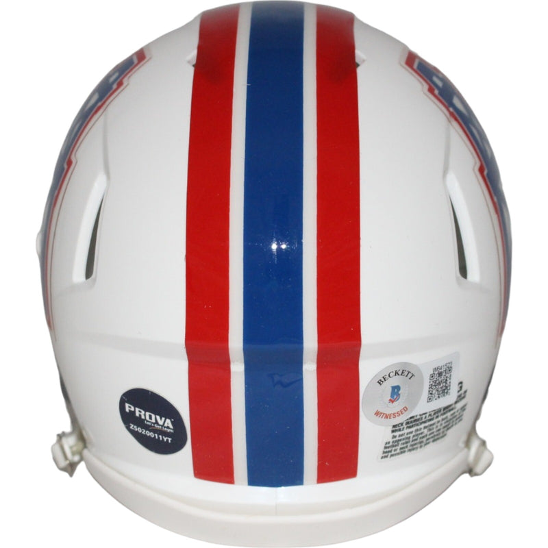 Bruce Matthews Houston Oilers Autographed Throwback Mini Helmet