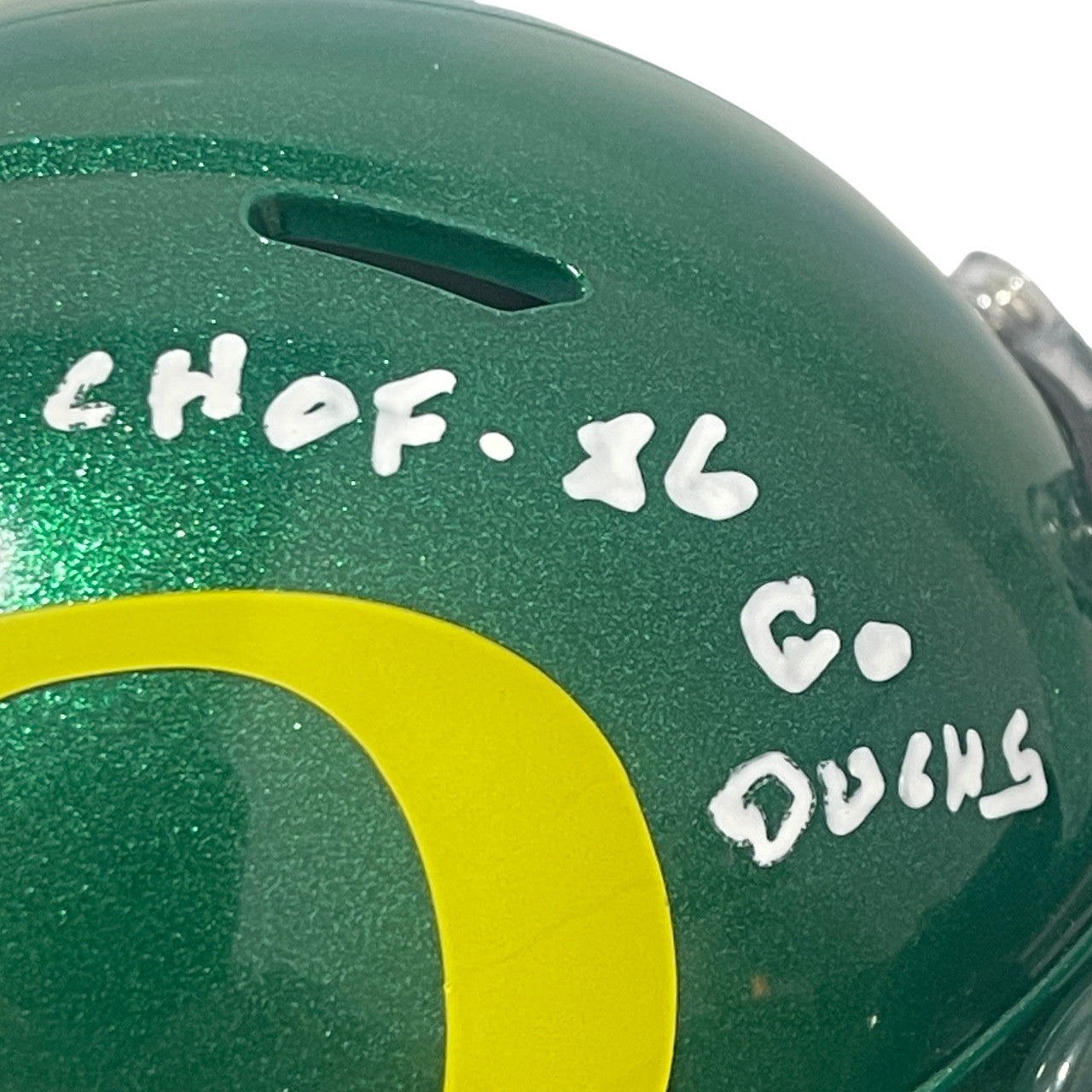 Mel Renfro Signed Oregon Ducks Speed Mini Helmet CHOF 86 Go Ducks