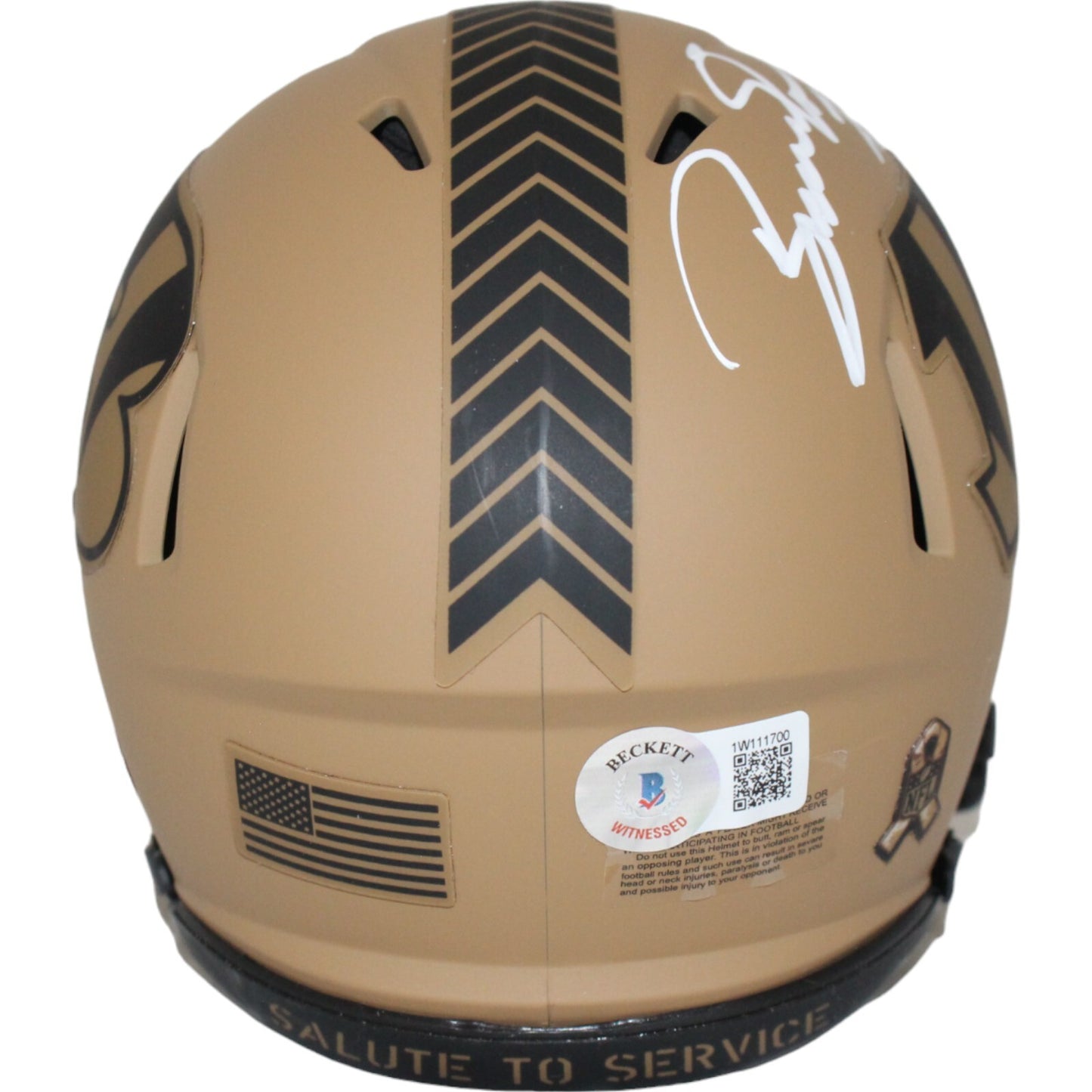 Boomer Esiason Signed Cincinnati Bengals 2023 Salute to Service Mini Helmet